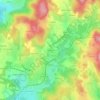 Carte topographique Bourette, altitude, relief
