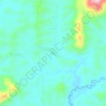 Carte topographique Yay, altitude, relief