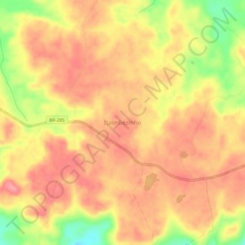 Carte topographique Itaimbezinho, altitude, relief
