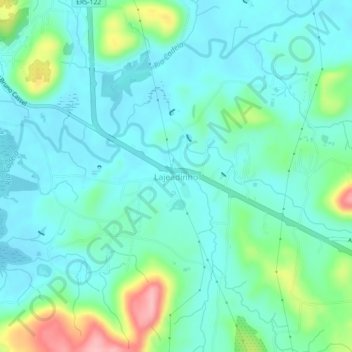 Carte topographique Lajeadinho, altitude, relief