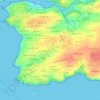 Carte topographique Kerinou, altitude, relief