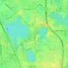 Carte topographique Fairview Shores, altitude, relief