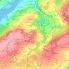 Carte topographique Gueguin, altitude, relief