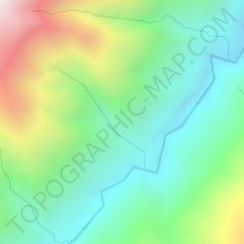 Carte topographique Santo Toribo, altitude, relief