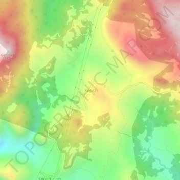 Carte topographique Kepez, altitude, relief