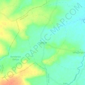 Carte topographique Neelbad, altitude, relief