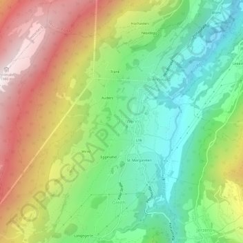 Carte topographique Farmie, altitude, relief