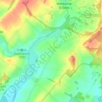 Carte topographique Knowlton, altitude, relief