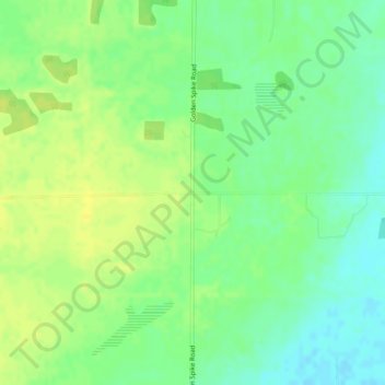 Carte topographique Golden Spike, altitude, relief