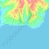 Carte topographique Kayuganan, altitude, relief