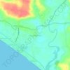 Carte topographique Kanjampuram, altitude, relief
