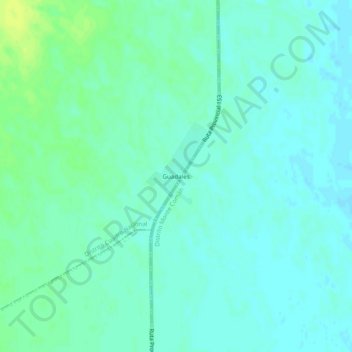 Carte topographique Guadales, altitude, relief