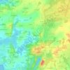 Carte topographique Kervinio, altitude, relief