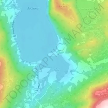 Carte topographique Sinnes, altitude, relief