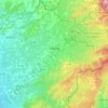 Carte topographique Valréas, altitude, relief
