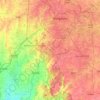 Carte topographique Bangalore South, altitude, relief