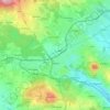 Carte topographique Teplice, altitude, relief