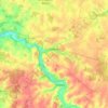 Carte topographique Charroux, altitude, relief