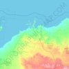 Carte topographique City Of Karratha, altitude, relief