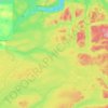 Carte topographique Area L (Lone Butte/Interlakes), altitude, relief