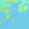 Carte topographique 惠州大亚湾经济技术开发区, altitude, relief