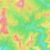 Carte topographique Val di Zoldo, altitude, relief