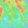 Carte topographique Beaverdam Lake, altitude, relief