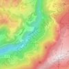 Carte topographique Cohennoz, altitude, relief