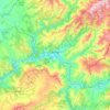 Carte topographique Quiroga, altitude, relief