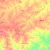 Carte topographique Gourma, altitude, relief