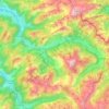 Carte topographique 74360, altitude, relief