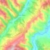 Carte topographique Castino, altitude, relief