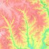 Carte topographique Гурівська сільська громада, altitude, relief