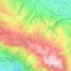 Carte topographique Rolling Hills, altitude, relief