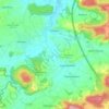 Carte topographique Diebach, altitude, relief