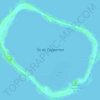Carte topographique Île de Clipperton, altitude, relief