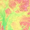 Carte topographique Черниговская область, altitude, relief