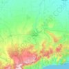 Carte topographique Белогорский район, altitude, relief