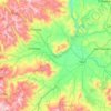 Carte topographique Coporaque, altitude, relief