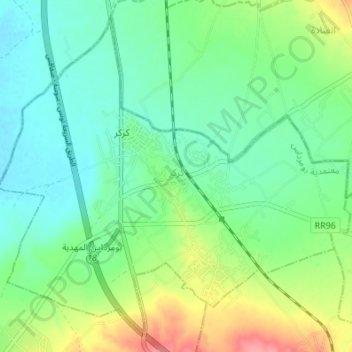 Carte topographique Kerker, altitude, relief