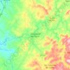 Carte topographique São José do Rio Pardo, altitude, relief