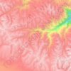 Carte topographique Usicayos, altitude, relief
