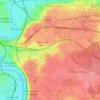 Carte topographique Villiers-sur-Marne, altitude, relief