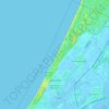 Carte topographique Noordwijk, altitude, relief