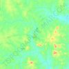 Carte topographique Gaoua, altitude, relief