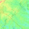 Carte topographique Louisa County, altitude, relief
