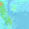 Carte topographique Tacloban, altitude, relief