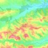 Carte topographique Cassagnabère-Tournas, altitude, relief