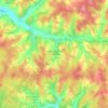 Carte topographique Montagnac-la-Crempse, altitude, relief