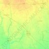 Carte topographique Deoria, altitude, relief